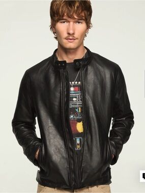 Men’s Lucky Clean Leather Bonneville Jacket